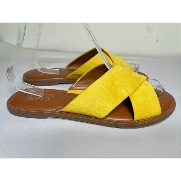 Franco Sarto Mustard Color Suede Flats size 8.5 - Picture 5 of 10